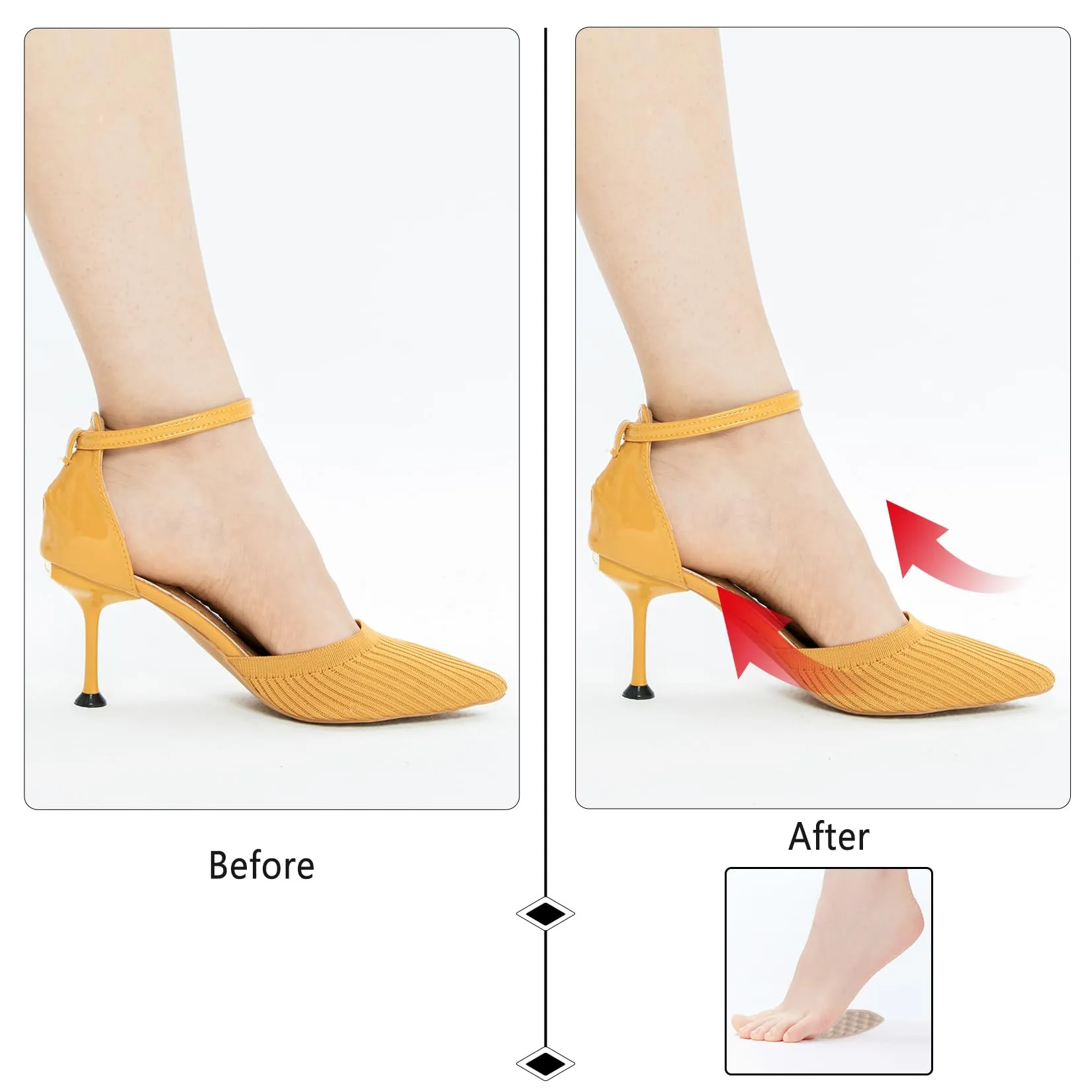 3 pairs of ball of foot pads forefoot pads for women, foot pads, gel shoe insoles, forefoot gel pads forefoot, reusable ball of the foot pad insoles for high heels shoe pads heel protection