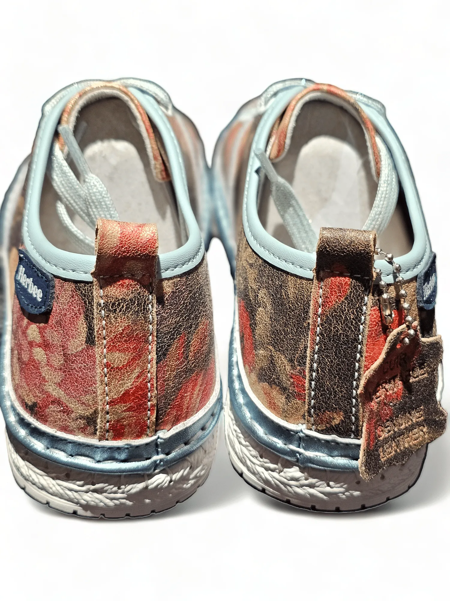 BLACK ROSE ANNIE SHOES LINEN TRIMS BABY BLUE