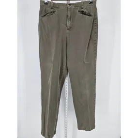 Gloria Vanderbilt Womens Sz 10 Vintage High Waist Mom Pants Taupe Gray 1990s