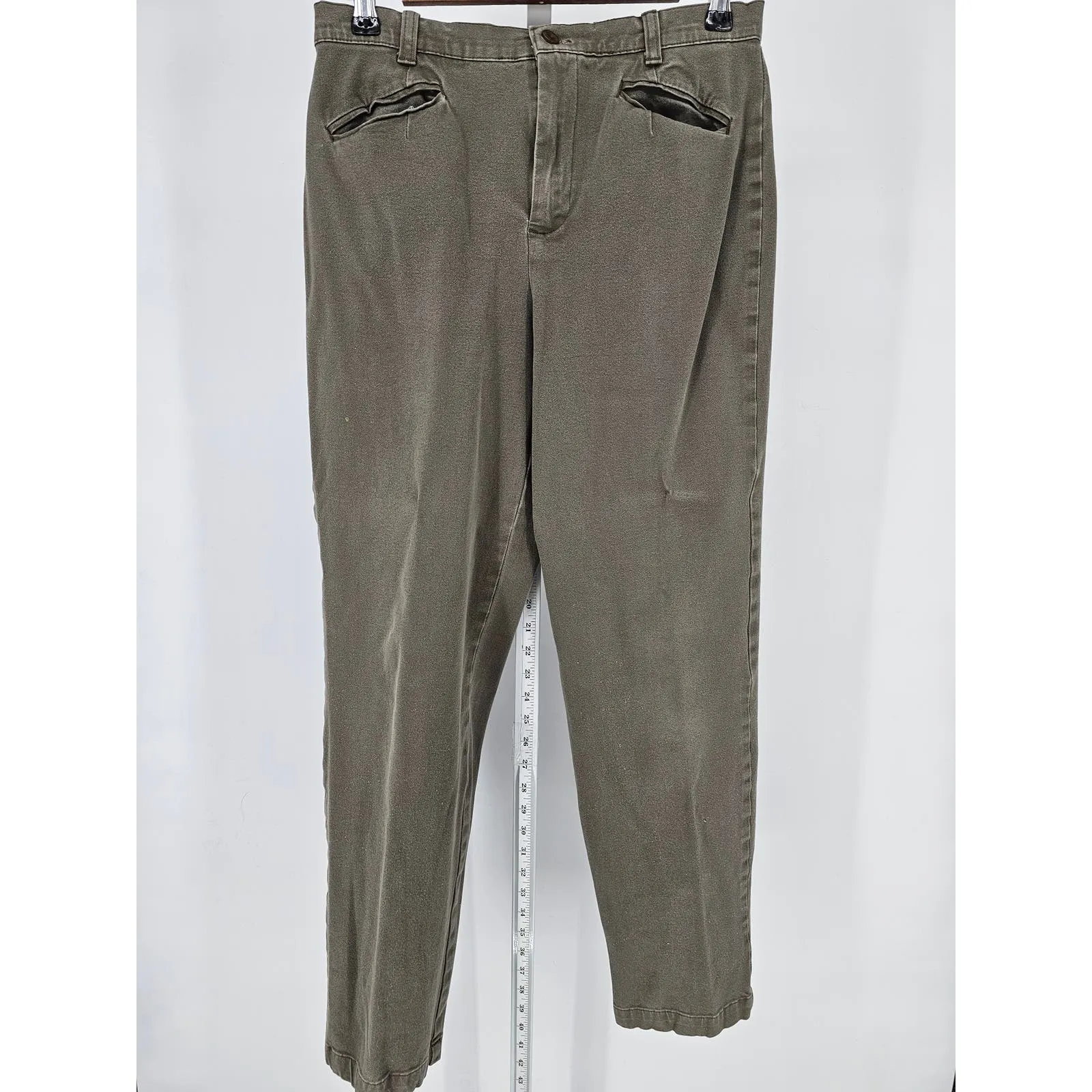 Gloria Vanderbilt Womens Sz 10 Vintage High Waist Mom Pants Taupe Gray 1990s