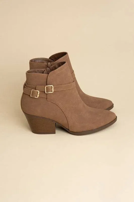 Nadine Buckle Ankle Boots - Modern Chic