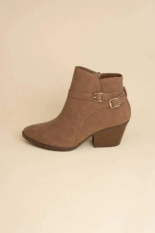 Nadine Buckle Ankle Boots - Modern Chic