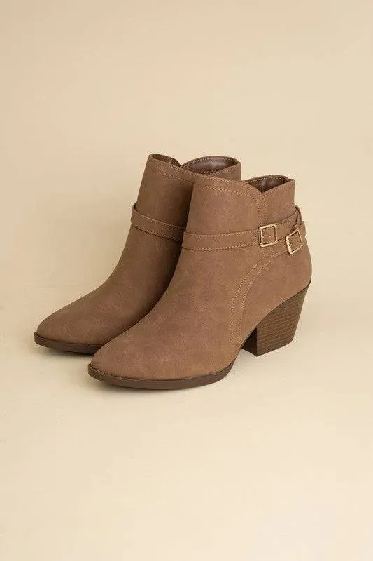 Nadine Buckle Ankle Boots - Modern Chic