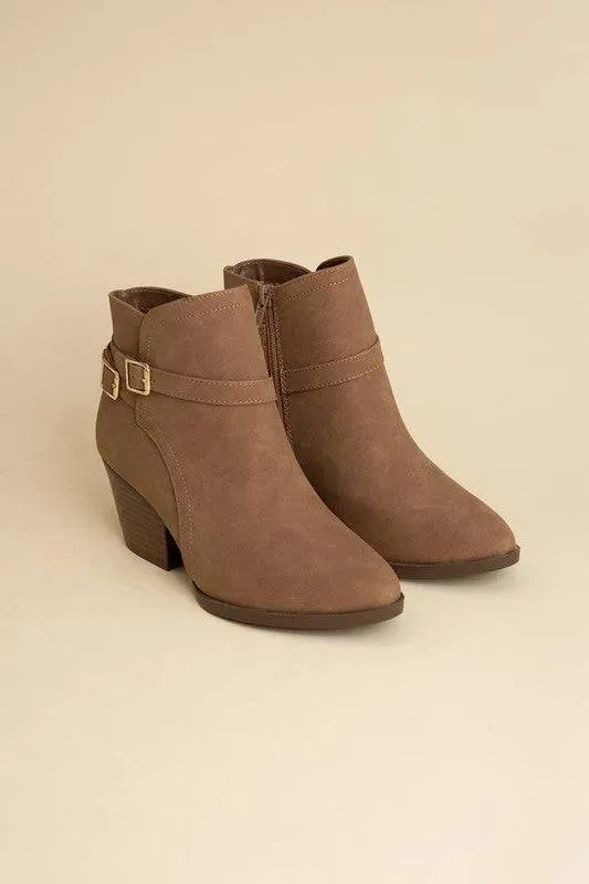 Nadine Buckle Ankle Boots - Modern Chic
