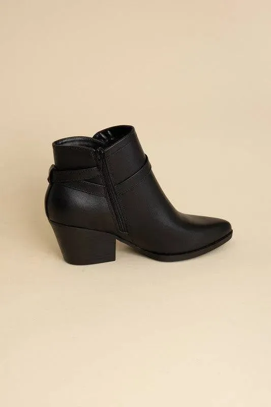Nadine Buckle Ankle Boots - Modern Chic