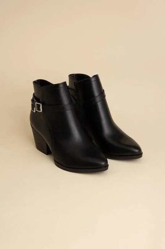 Nadine Buckle Ankle Boots - Modern Chic