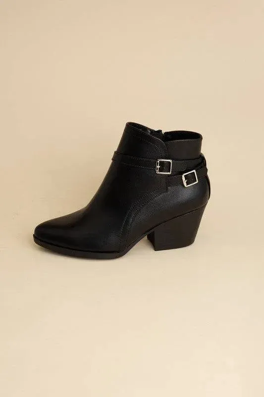 Nadine Buckle Ankle Boots - Modern Chic