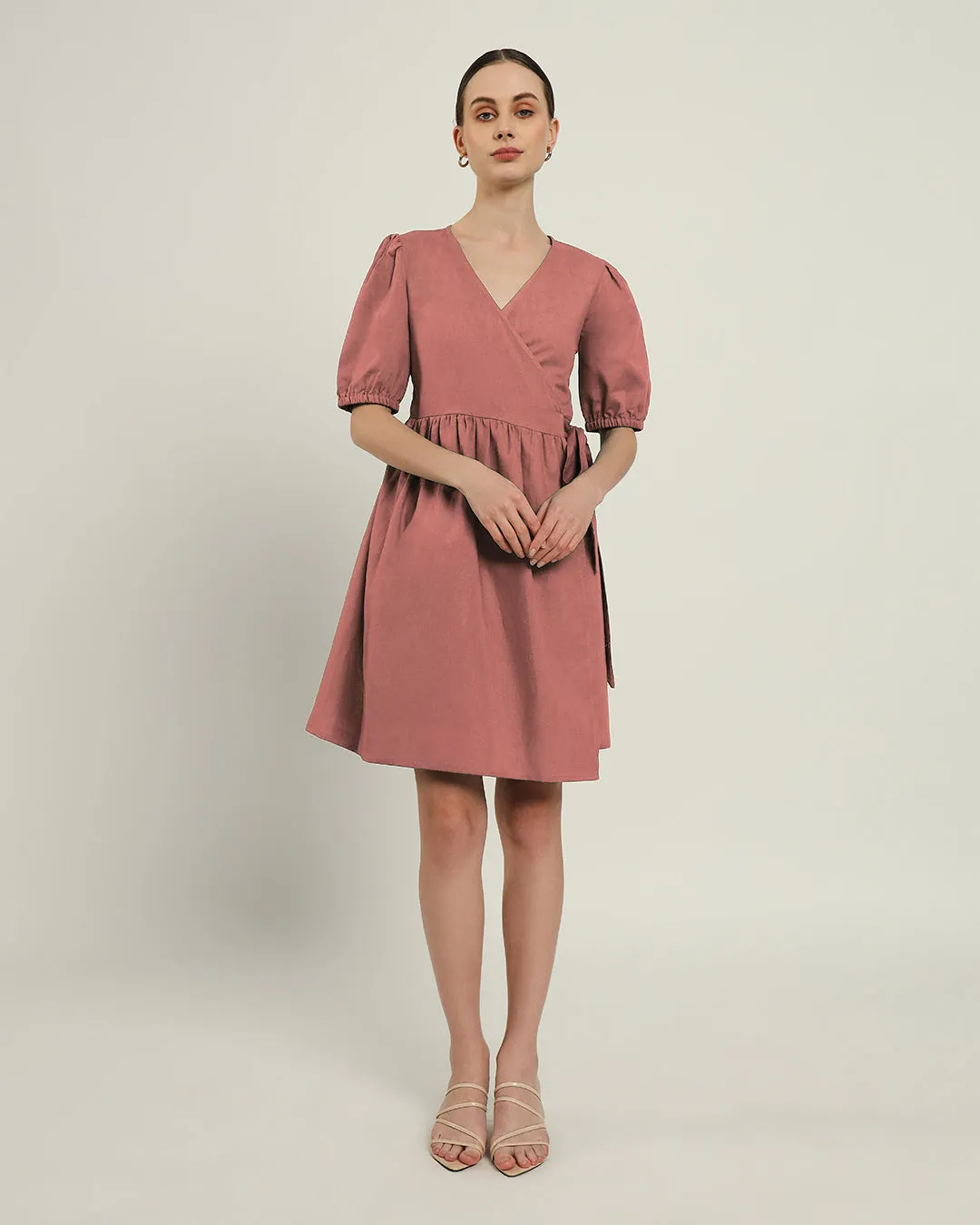 The Inzai Ivory Pink Cotton Dress