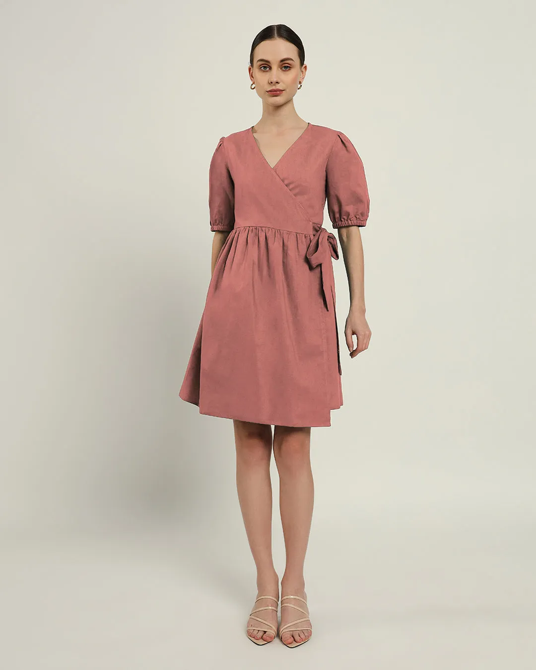 The Inzai Ivory Pink Cotton Dress